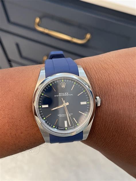rolex oyster perpetual rubber